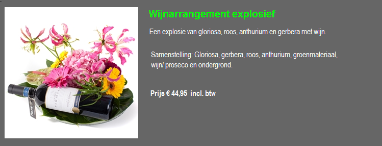 Wijnarrangement Explosief